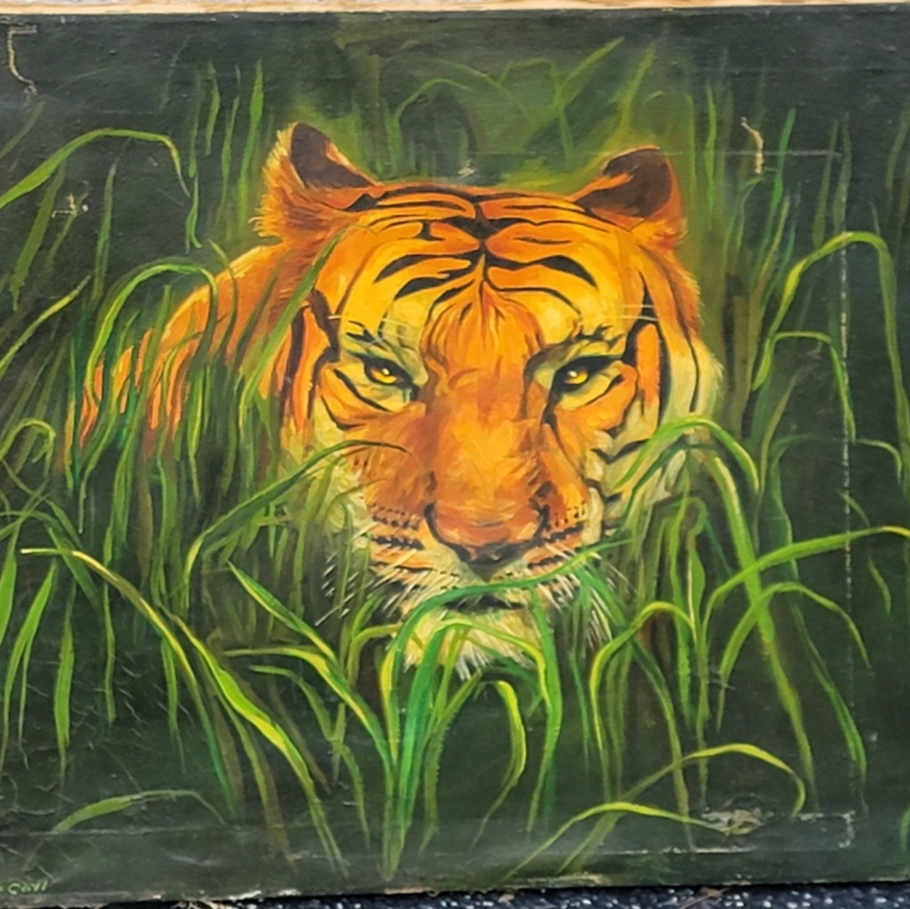 VINTAGE OIL ON CANVAS PAINTING SIGNED BY MARCIA MCCALL 20X24 "
